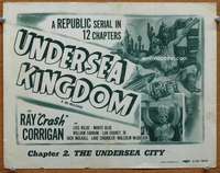 w195 UNDERSEA KINGDOM Chap 2 movie lobby card R50 sci-fi serial!