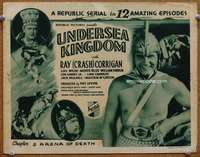 w193 UNDERSEA KINGDOM Chap 3 title movie lobby card '36 Crash Corrigan, serial