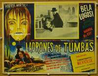 w153 BOWERY AT MIDNIGHT Mexican movie lobby card R50s cool Aguirre art!
