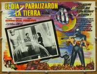 w155 DAY THE EARTH STOOD STILL signed Mexican movie lobby card '51