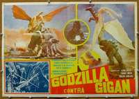 w119 GODZILLA ON MONSTER ISLAND Mexican 16x22 movie poster '72 Toho
