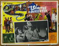 w174 SPIRIT IS WILLING Mexican movie lobby card '67 sex life of ghosts!