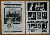 w188 HAUNTING movie pressbook '63 Wise, you cannot deny terror!