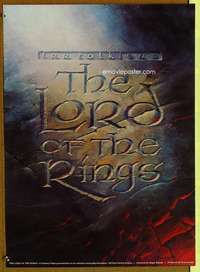 w121 LORD OF THE RINGS commercial 22x30 poster '78 Ralph Bakshi cartoon from J.R.R. Tolkien novel!
