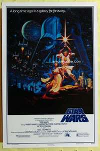 w301 STAR WARS style B 1sh movie poster R92 George Lucas classic!