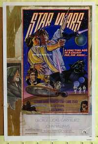 w302 STAR WARS NSS style D 1sh 1978 George Lucas classic, circus poster art by Struzan & White!
