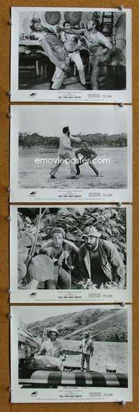 a169 ALL THE WAY BOYS 4 8x10 movie stills '73 Terence Hill, Spencer