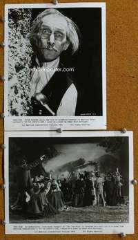 a661 AT THE EARTH'S CORE 2 8x10 movie stills '76 Peter Cushing, AIP