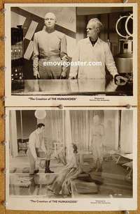 a676 CREATION OF THE HUMANOIDS 2 8x10 movie stills '62 cool sci-fi!