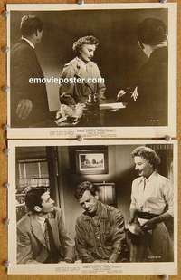 a683 CRIME OF PASSION 2 8x10 movie stills '57 Barbara Stanwyck