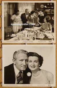 a750 FATHER OF THE BRIDE 2 8x10 movie stills '50 Liz Taylor, Tracy