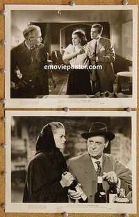 a789 FUGITIVE LADY 2 8x10 movie stills '51 Janis Paige, Ciannelli