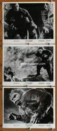 a594 HALF HUMAN 3 8x10 movie stills '57 three cool monster images!
