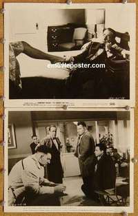 a827 HARDER THEY FALL 2 8x10 movie stills '56 Humphrey Bogart, boxing!