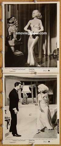 a828 HARLOW 2 8x10 movie stills '65 Carroll Baker in the title role!