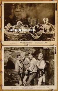 a906 JOURNEY TO THE CENTER OF THE EARTH 2 8x10 movie stills '59 Verne