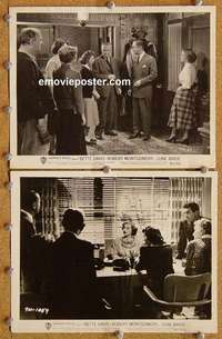 a909 JUNE BRIDE 2 8x10 movie stills '48 Bette Davis, Robert Montgomery