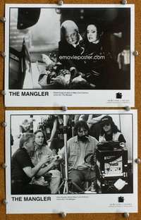 a927 MANGLER 2 8x10 movie stills '95 Stephen King, Tobe Hooper candid