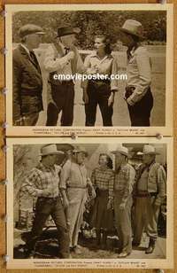 a933 OUTLAW BRAND 2 8x10 movie stills '48 Jimmy Wakely, western!