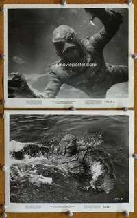a975 REVENGE OF THE CREATURE 2 8x10 movie stills '55 great image!