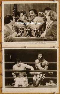 a978 ROCKY 2 8x10 movie stills '77 Sylvester Stallone, boxing!