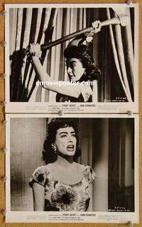 b018 STRAIT-JACKET 2 8x10 movie stills '64 ax murderer Joan Crawford!