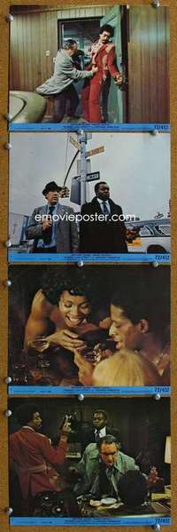 a162 ACROSS 110th STREET 4 8x10 mini movie lobby cards '72 Quinn, Kotto