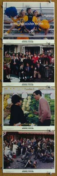 a179 ANIMAL HOUSE 4 color 8x10 movie stills '78 John Belushi, Landis