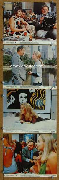 a183 APRIL FOOLS 4 8x10 mini movie lobby cards '69 Lemmon, Deneuve