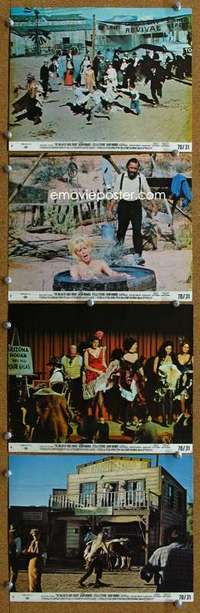 a198 BALLAD OF CABLE HOGUE 4 8x10 mini movie lobby cards '70