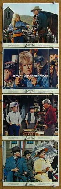 a199 BALLAD OF JOSIE 4 color 8x10 movie stills '68 tough Doris Day!