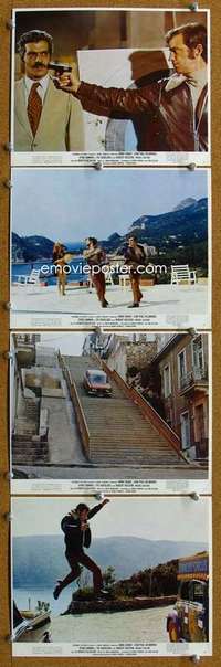 a220 BURGLARS 4 8x10 mini movie lobby cards '72 Omar Sharif, Belmondo