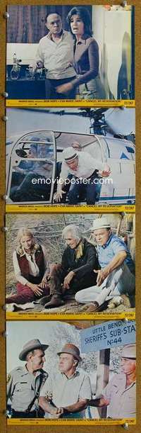 a225 CANCEL MY RESERVATION 4 8x10 mini movie lobby cards '72 Bob Hope