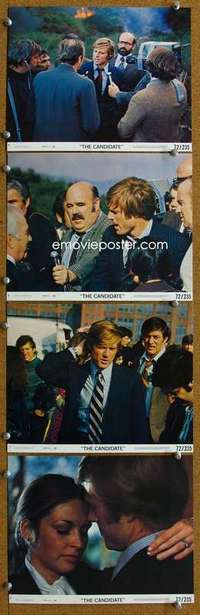 a226 CANDIDATE 4 8x10 mini movie lobby cards '72 Robert Redford, Peter Boyle
