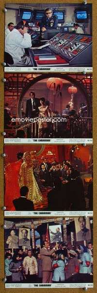 a241 CHAIRMAN 4 color 8x10 movie stills '69 Gregory Peck, Anne Heywood