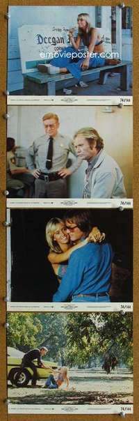 a246 DIRTY MARY CRAZY LARRY 4 8x10 mini movie lobby cards '74 Fonda