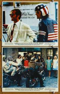 a733 EASY RIDER 2 color 8x10 movie stills '69 Peter Fonda, Nicholson
