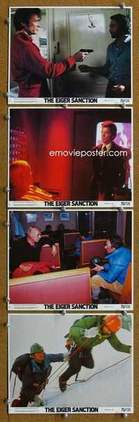 a262 EIGER SANCTION 4 8x10 mini movie lobby cards '75 Clint Eastwood