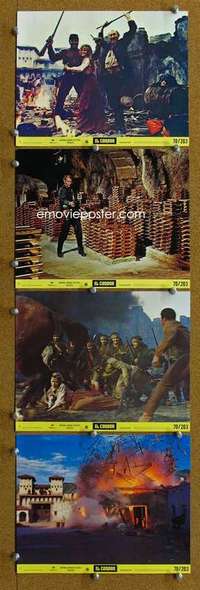 a263 EL CONDOR 4 8x10 mini movie lobby cards '70 Jim Brown, Van Cleef