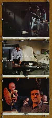 a588 EMBRYO 3 color 8x10 movie stills '76 Rock Hudson, Diane Ladd