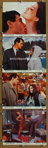 a273 FINE PAIR 4 8x10 mini movie lobby cards '69 Rock Hudson, Claudia Cardinale