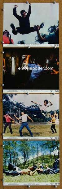 a276 FISTS OF FURY 4 8x10 mini movie lobby cards '73 Bruce Lee, kung fu!