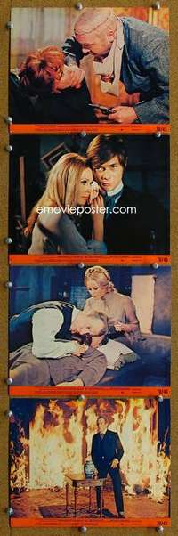 a286 FRANKENSTEIN MUST BE DESTROYED 4 8x10 mini movie lobby cards '70