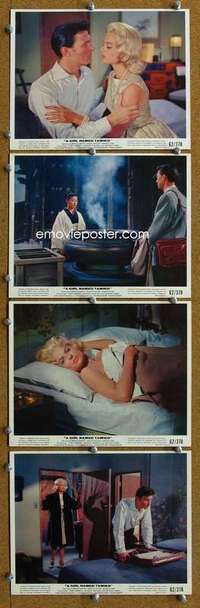 a053 GIRL NAMED TAMIKO 8 color 8x10 movie stills '62 Laurence Harvey
