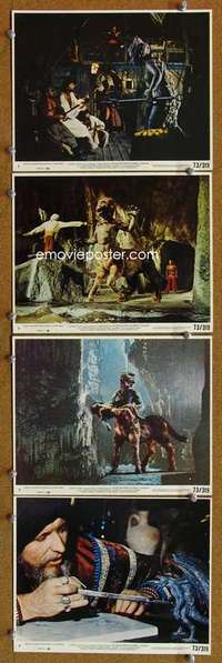 a302 GOLDEN VOYAGE OF SINBAD 4 8x10 mini movie lobby cards '73