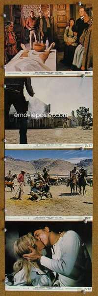 a334 LAWMAN 4 8x10 mini movie lobby cards '71 Burt Lancaster