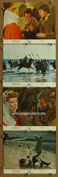 a344 LION IN WINTER 4 8x10 mini movie lobby cards '68 Hepburn, O'Toole
