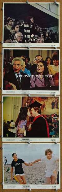 a359 LOVE STORY 4 color 8x10 movie stills '70 Ali MacGraw, O'Neal