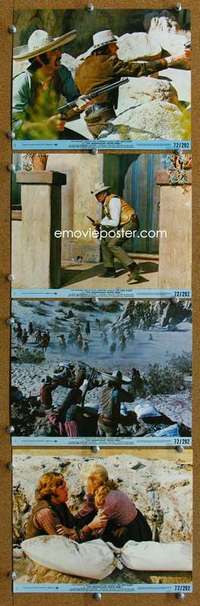 a366 MAGNIFICENT SEVEN RIDE 4 8x10 mini movie lobby cards '72 Van Cleef