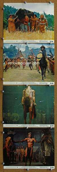 a369 MAN CALLED HORSE 4 8x10 mini movie lobby cards '70 Richard Harris